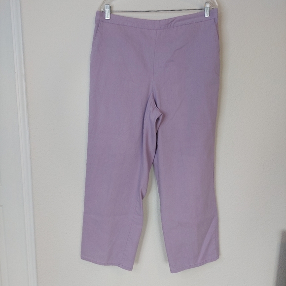 Alfred Dunner Lilac Pull On Pants Size 16 - Picture 1 of 7